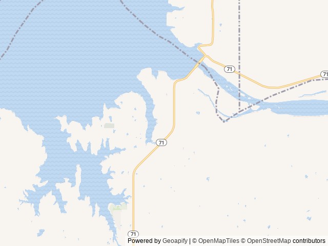 Map of Ladybird Landing location at Stigler, OK, United States