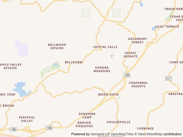 Map for 2019 Jayco White Hawk 28RL near Sonora, CA