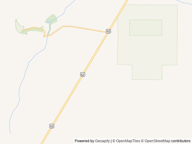 Map of Chosa Campground location at Carlsbad, NM, United States