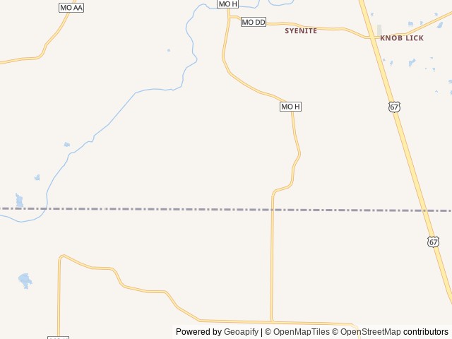Map for Weekend Zinger near Farmington, MO