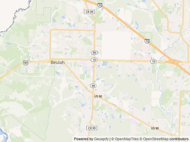 Map of Leisure Lakes RV Resort location at Pensacola, FL, United States
