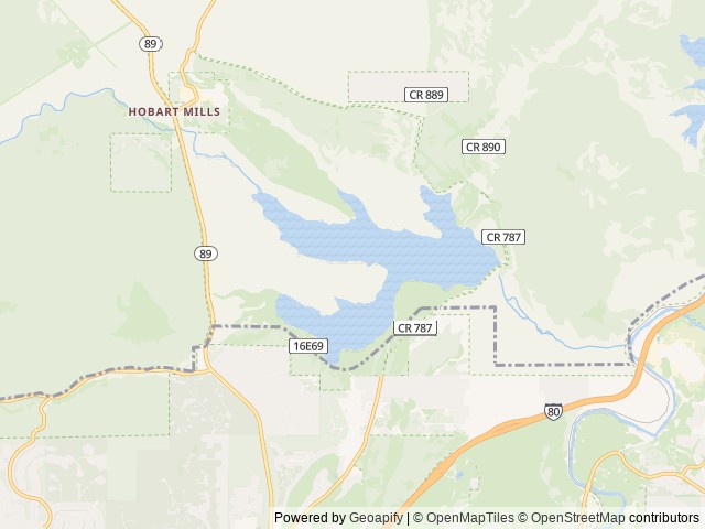 Map of Prosser Family location at Truckee, CA, United States