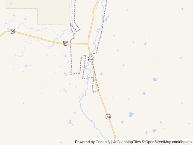Map of Down Home Lodge & Family RV Resort location at Chama, NM, United States