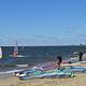 Windsurfers at bayside beaches