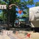 Buddy RV sites side by side at Branson Shenanigans RV Park