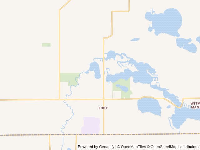 Map of Indian Lakes Campground location at Wolcottville, IN, United States