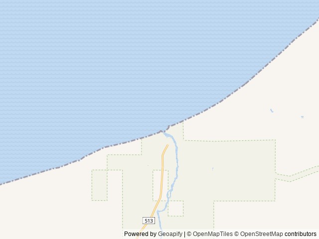 Map of Black River Harbor Campground location at Ironwood, MI, United States