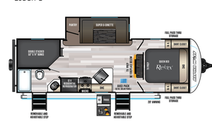 2022 Forest River RV Cherokee Alpha Wolf 23DBH-L