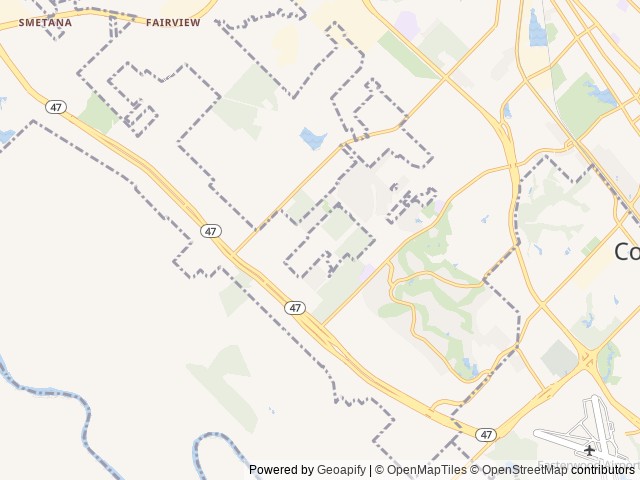 Map of Galloping Snail RV Park location at Bryan, TX, United States