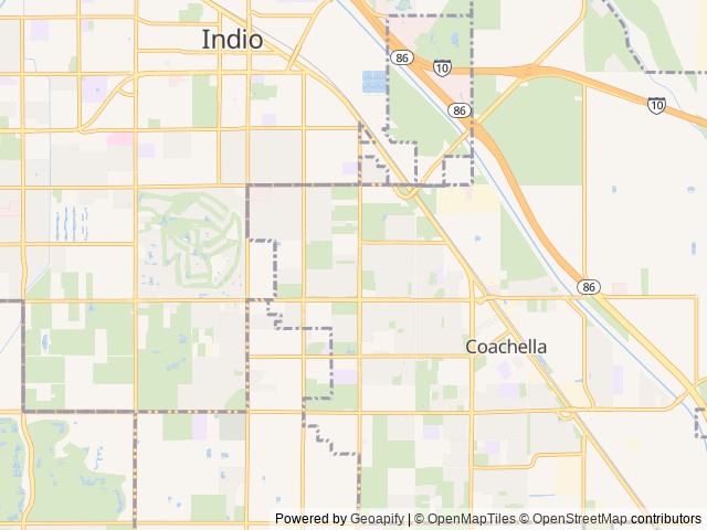 Map for 2024 Keystone RV Coleman 19BH near Coachella, CA