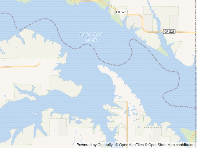 Map of Whitebreast Point Shelter (IA) location at Knoxville, IA, United States