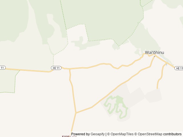Map of Keola Retreat location at Naalehu, HI, United States