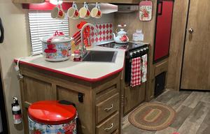 Step back in time in this charming vintage camper!