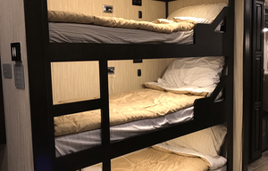 BLACK-OUT custom coach! RARE triple bunk.