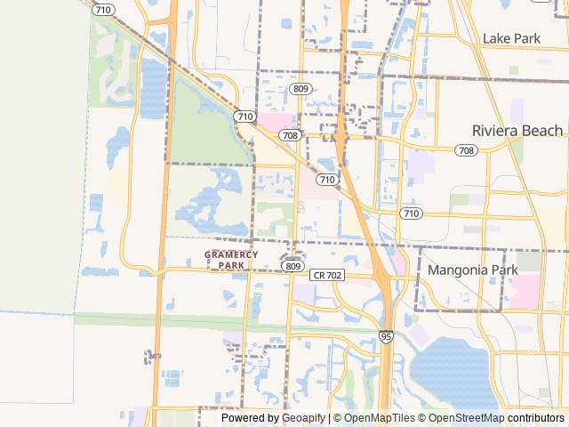 Map of Vacation Inn Resort location at West Palm Beach, FL, United States