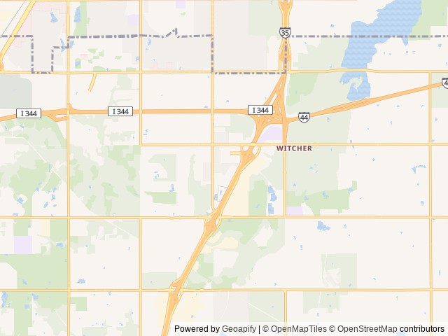 Map of Abe's RV Park location at Oklahoma City, OK, United States