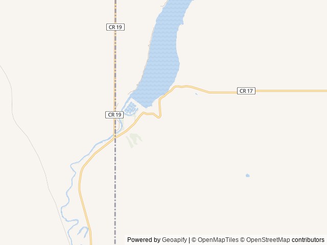 Map of Mel Rieman Rec location at Valley City, ND, United States