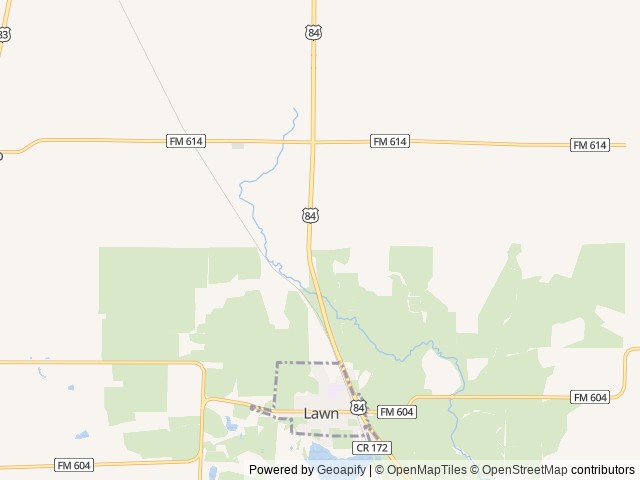 Map of The Rez RV Park location at Lawn, TX, United States