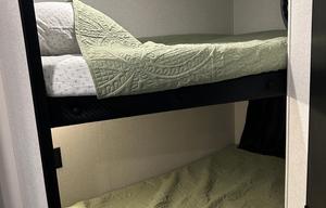 Cute little Murphy bed and bunk house