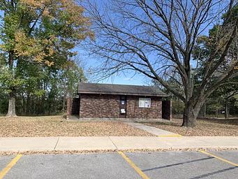 Shower house at park attendant booth