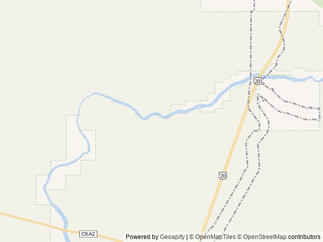 Map of Upper Coffee Pot location at Island Park, ID, United States