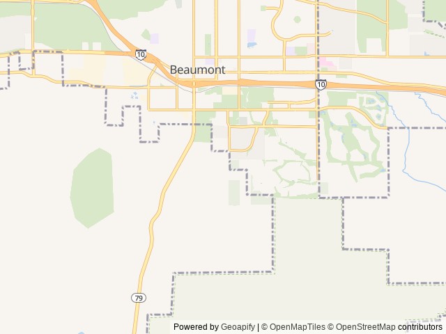 Map for The Saleem Travel Home near Beaumont, CA