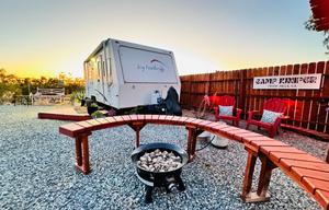 On Site Camper with Private Hot Tub