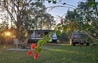 New 2025 RV Stationary. Rural area.