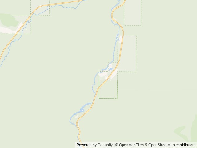 Map of Rombo location at Darby, MT, United States