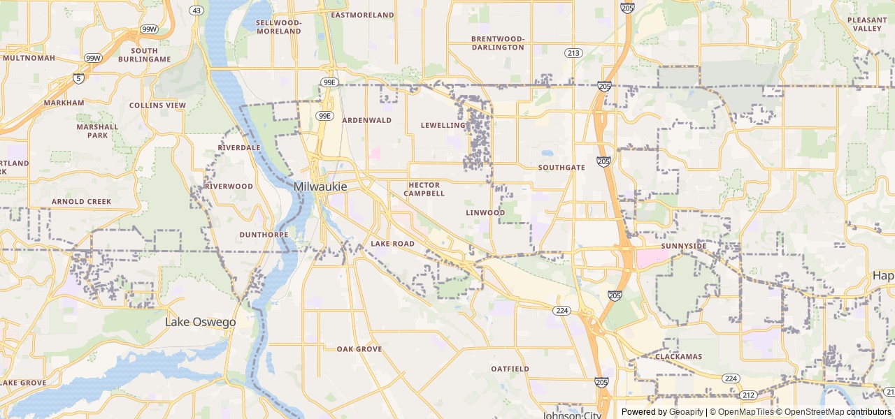 Map for Nature’s Perks 2023 Jay Flight 212QBW near Milwaukie, WA