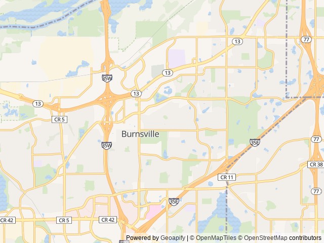 Map for Fun Family Bunkhouse - Easy Rolling, Easy Setup near Burnsville, MN