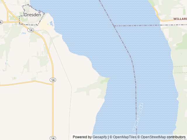 Map of Carner Development Group/FLX Retreats location at Penn Yan, NY, United States
