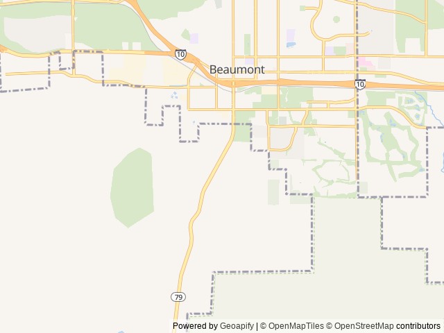 Map for 2018 Dutchmen Voltage 4005 near Beaumont, CA