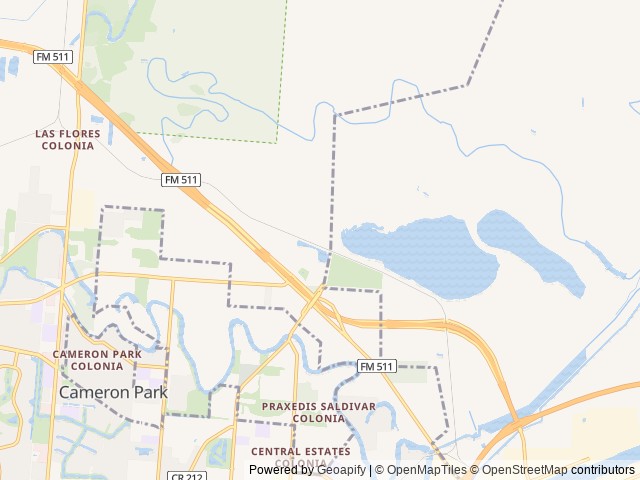 Map of Jetstream RV Resort at Tropical Trails location at Brownsville, TX, United States