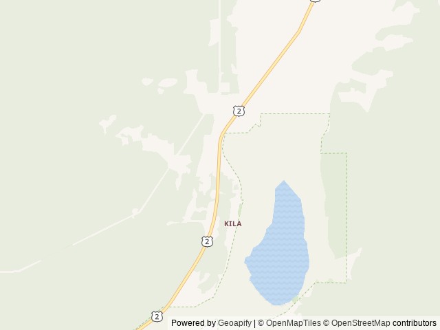 Map for R-vision 5th wheel, camper cannot be towed near Kila, MT