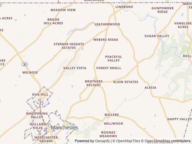 Map for 2022 Heartland Prowler 271BR near Millers, PA