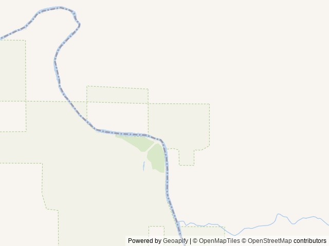 Map of John Day Crossing Historic Site location at Prineville, OR, United States