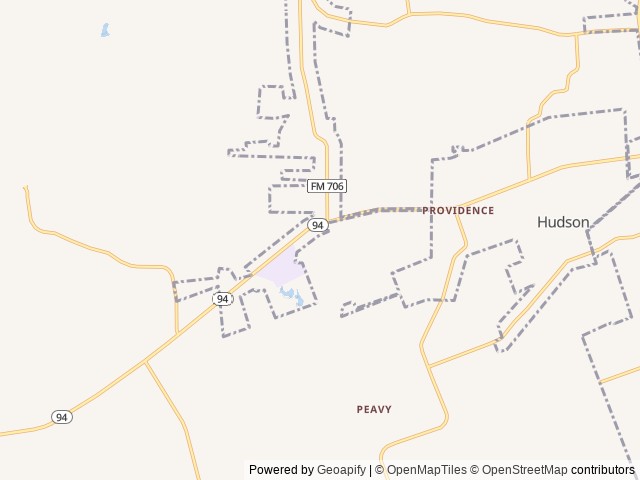 Map of Southern Pines RV Campground location at Lufkin, TX, United States