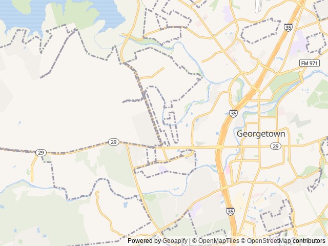 Map for Family Bunkhouse • Sleeps 5 • Delivery near Georgetown, TX