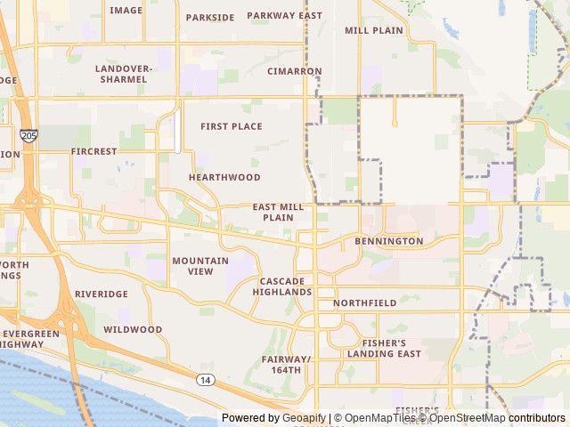 Map for Mima’s Place On Wheels near Vancouver, WA