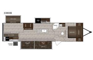 2020 Prime Time LaCrosse 3380IB 3 Slide bunkhouse