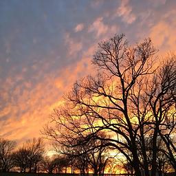 Sunset at over Oologah Lake. View from Blue Creek Campground 3