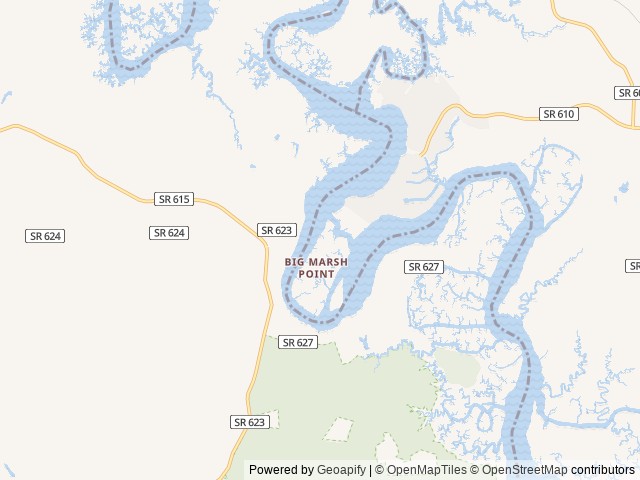 Map of River's Rest Marina & Resort location at Charles City, VA, United States