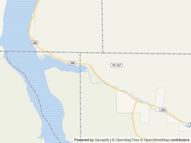 Map of Willow Bay location at Bradford, PA, United States