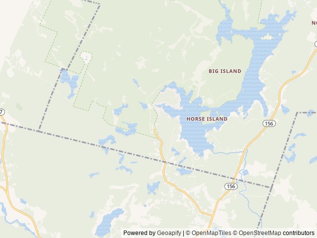 Map of Pawtuckaway State Park Campground location at Nottingham, NH, United States