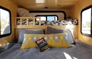 Off-Grid Teardrop Trailer Camper with Rooftop Tent