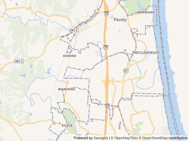 Map for 2019 Forest River RV Sunseeker 3050S Ford near Herculaneum, MO