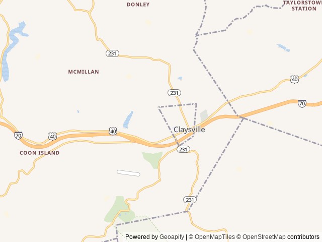 Map for 2021 Forest River RV Rockwood Ultra Lite 2706WS near Claysville, PA