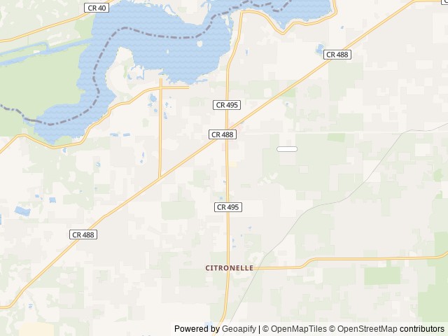 Map of Quail Roost RV Park location at Crystal River, FL, United States