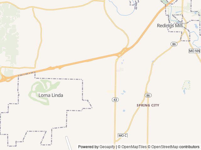 Map for Golden Hour Retreat near Joplin, MO